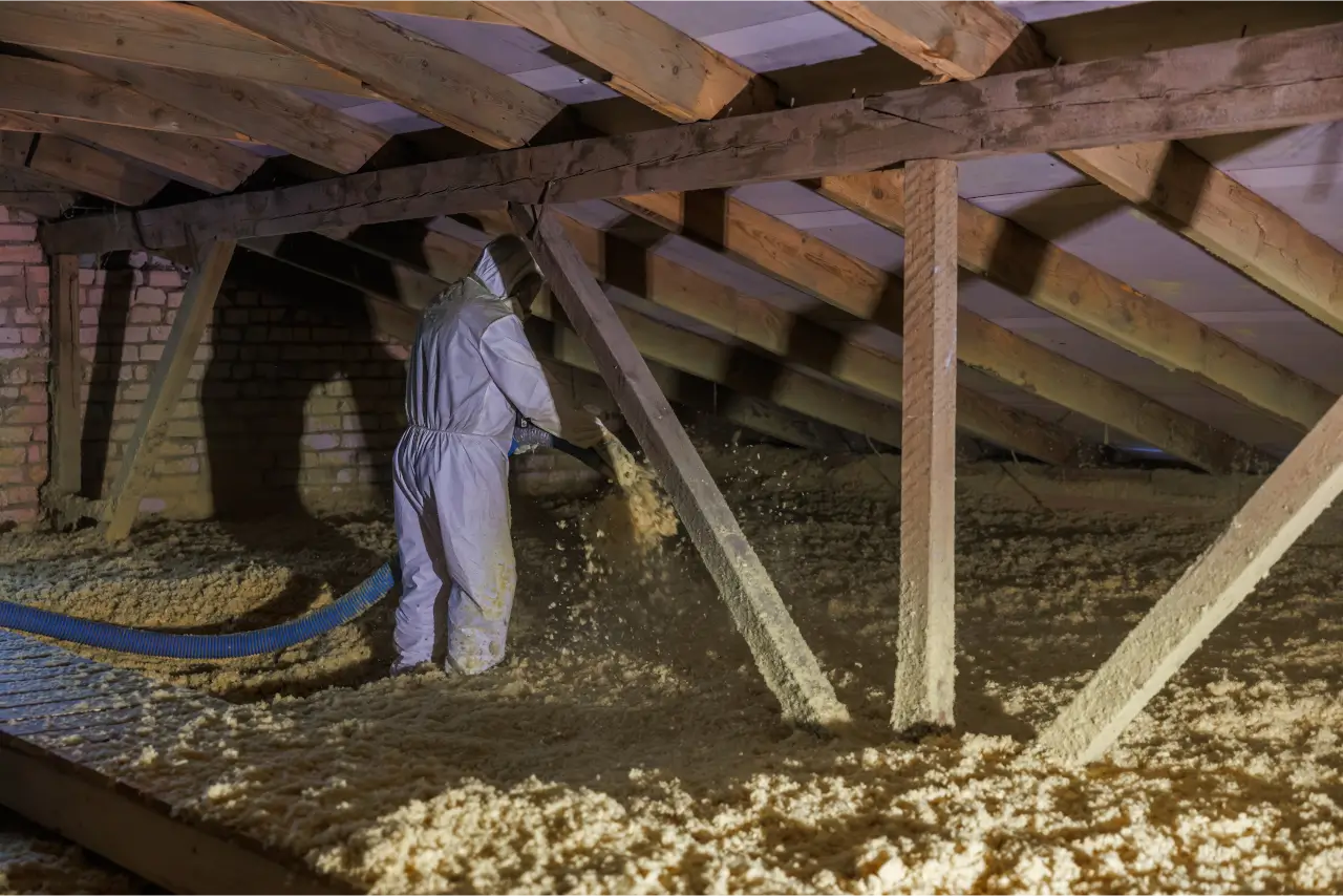 Stewart Blow-In Insulation Installation