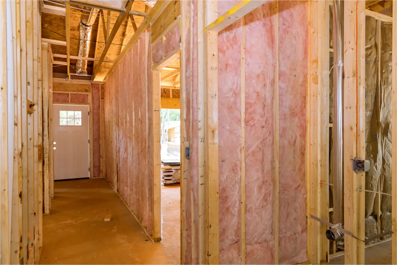 Fiberglass insulation install in Edmonton